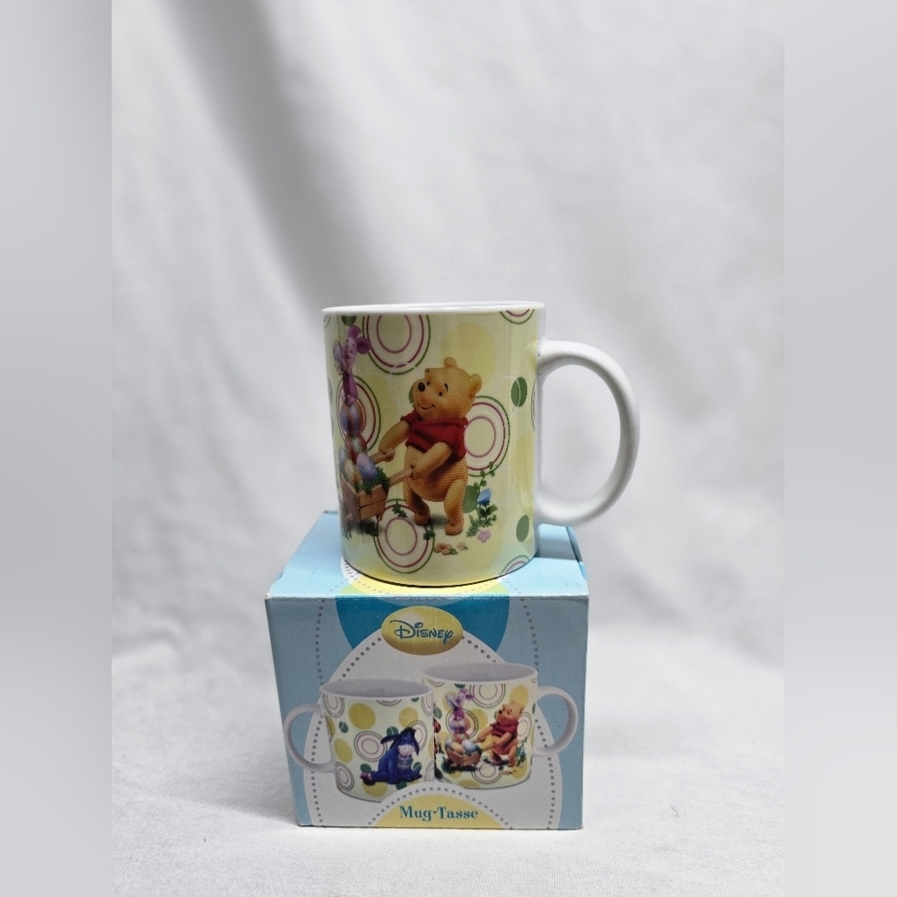 Winnie the Pooh, Eeyore and Piglet Mug - Enesco Easter themed
